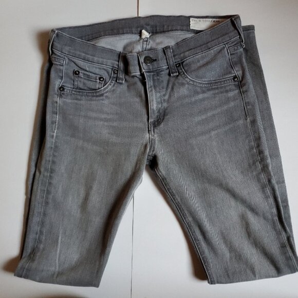 NEW Rag & Bone Everett sz 27 Grey Super Soft Skinny Straight Stretchy Jeans - Picture 6 of 15
